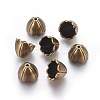 Tibetan Style Alloy Bead Caps TIBE-5211-AB-FF-1