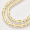 Brass Herringbone Chains Necklaces X-KK-T048-38G-NF-3