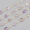 Handmade Natural Amethyst Beaded Chains CHC-I031-11B-4
