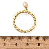 Brass Curb Chain Cuff Rings for Women RJEW-Z085-05G-5