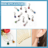 72Pcs 12 Colors 201 Stainless Steel Rhinestone Charms STAS-ME0002-32-4
