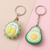Fruit Theme PVC Pendants Keychain KEYC-YW0001-15-2