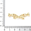 Brass Fold Over Clasps KK-U059-36G-3