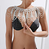 Plastic Imitation Pearl Round Beaded Tassel Bridal Shoulder Chains FS-WGB50AC-01-2