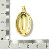 Real 18K Gold Plated Brass Micro Pave Cubic Zirconia Pendants KK-H472-17G-01-3
