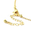 Synthetic Crystal Teardrop Pendant Necklace NJEW-G016-03C-4