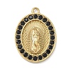 304 Stainless Steel & Rhinestone Pendants STAS-G371-09E-02G-1