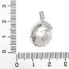 Brass Pave Cubic Zirconia Pendants KK-H076-02P-3