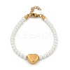 Plastic Imitation Pearl Beads Bracelets for Women BJEW-M056-10G-04-3