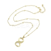 Brass Pendants Necklace NJEW-B101-02G-01-2