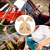 Wooden Rabbit Knitting Tools WOOD-WH0050-029-6