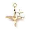 Brass Cubic Zirconia Pendants KK-M233-08G-A-2