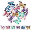 12Pcs 6 Colors Printed Alloy Pendants FIND-FS0001-28-3