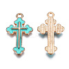 Alloy Enamel Pendants ENAM-S121-059F-2