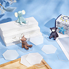 Hexagon Acrylic Chassis Display Pedestals DIY-FG0005-55B-5