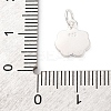 925 Sterling Silver White and Pink Enamel Smiling Face Cloud Charms STER-D303-03S-3