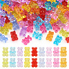  200Pcs Transparent Acrylic Beads MACR-TA0001-36-9