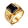 Alloy Rhinestone Finger Rings for Men FS-WG512DB-05-5