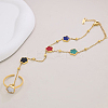 Stainless Steel Link Ring Bracelets WN8938-3