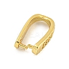 Rack Plating Brass Micro Pave Clear Cubic Zirconia Ice Pick Pinch Bails LS-KK-F876-11G-2