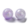 Two Tone Opaque Acrylic Beads SACR-P024-01B-W10-2