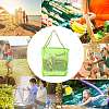 2Pcs 2 Colors Polyester Mesh Beach Bag ABAG-SZ0001-18B-7