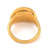 Ion Plating(IP) 304 Stainless Steel Oval Finger Rings for Women RJEW-S414-54B-G-3