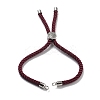 Twisted Nylon Cord Silder Bracelets DIY-B066-03P-19-3