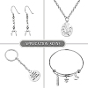 100Pcs 10 Styles Tibetan Style Alloy Pendants TIBEP-CJ0002-97-6