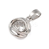 Brass Micro Pave Cubic Zirconia Pendants KK-U041-02P-01-2