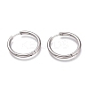 Tarnish Resistant 201 Stainless Steel Huggie Hoop Earrings EJEW-O095-05-13-1