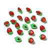 Acrylic Strawberry Shank Buttons BUTT-E025-03-3