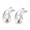 304 Stainless Steel Pendants STAS-T065-10P-1