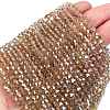 Transparent Electroplate Glass Beads Strands EGLA-A039-T3mm-UA08-1