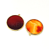 Natural Carnelian/Red Agate Pendants X-G-E526-10H-3