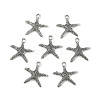 Tibetan Style Alloy Pendants TIBEP-EA306YKG-01AS-RS-1