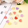 50Pcs Glass Pendants PALLOY-FS00015-4