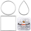 48Pcs 3 Styles 304 Stainless Steel Linking Ring STAS-BBC0005-29-1