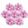 Opaque AS Plastic Bead Caps X-MACR-T039-021E-1