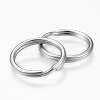 Tarnish Resistant 304 Stainless Steel Split Key Rings STAS-P178-1.4x23mm-P-2