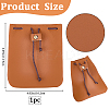 Cowhide Coin Wallets AJEW-WH20002-33A-02-2
