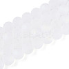 Frosted Transparent Glass Beads Strands GLAA-T032-T10mm-MBB13-2