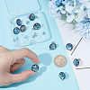 304 Stainless Steel Pave Natural Paua Shell Stud Earring Findings STAS-UN0063-80-4
