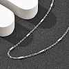 Brass Cable Chain Necklaces for Women NJEW-D302-19P-3