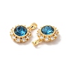 Brass Micro Pave Cubic Zirconia Pendants KK-M243-03G-3