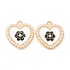 Alloy Enamel Pendants ENAM-C005-33G-02-2