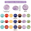 28Pcs 7 Style Carnelian & Yellow Aventurine & Tiger Eye & Green Aventurine & Lapis Lazuli & Amethyst & Turquoise Cabochons G-SC0002-13A-2