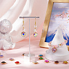24Pcs 12 Colors Faceted Glass Rhinestone Pendants GLAA-SC0002-72-3