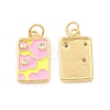 Eco-Friendly Brass Micro Pave Clear Cubic Zirconia Pendants KK-I698-08A-2