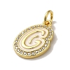 Brass Micro Pave Cubic Zirconia Pendants KK-K354-02G-G-2
